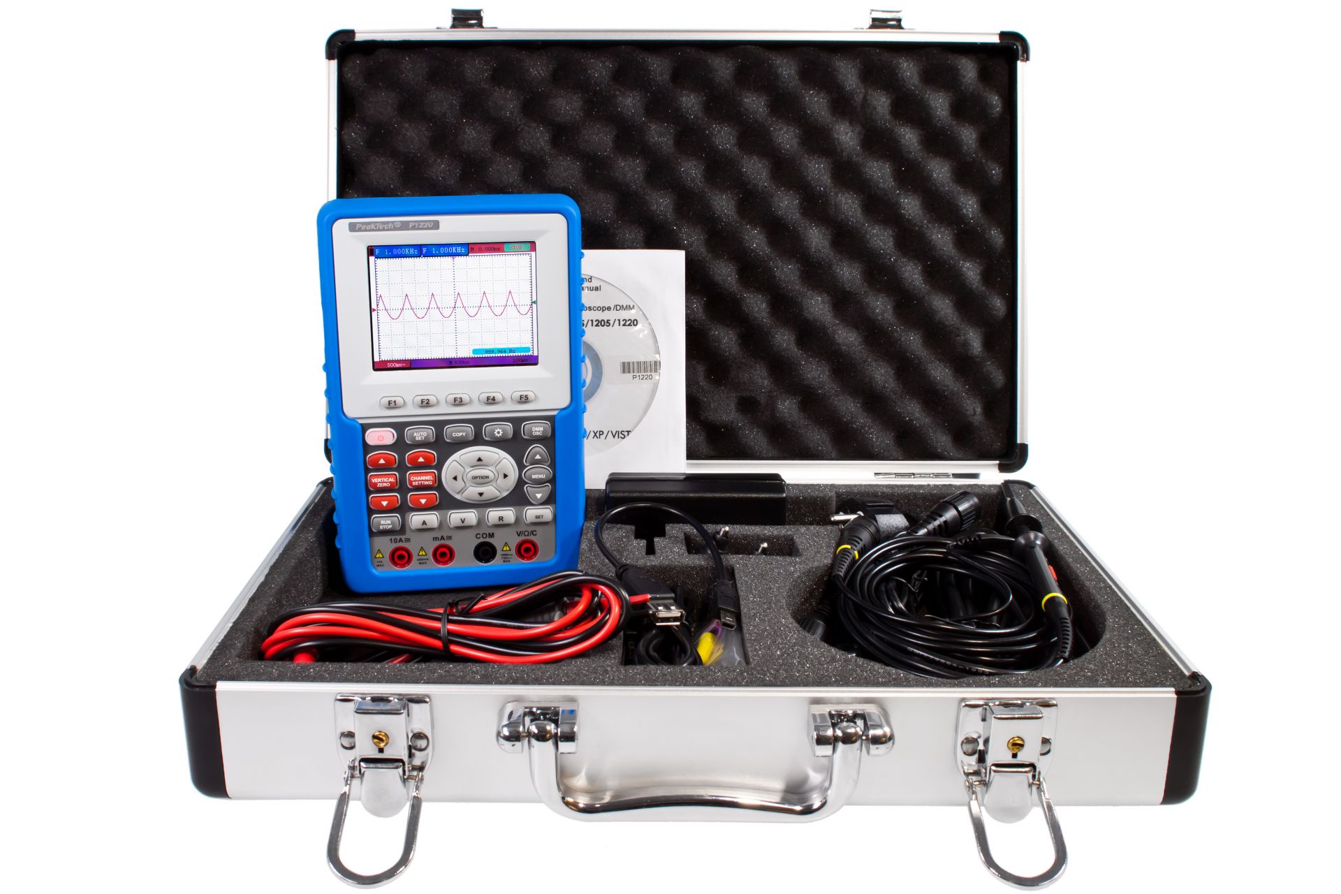 PeakTech P 1220 20 MHz / 1 CH, 100 MS/s Handheld-Oszilloskop