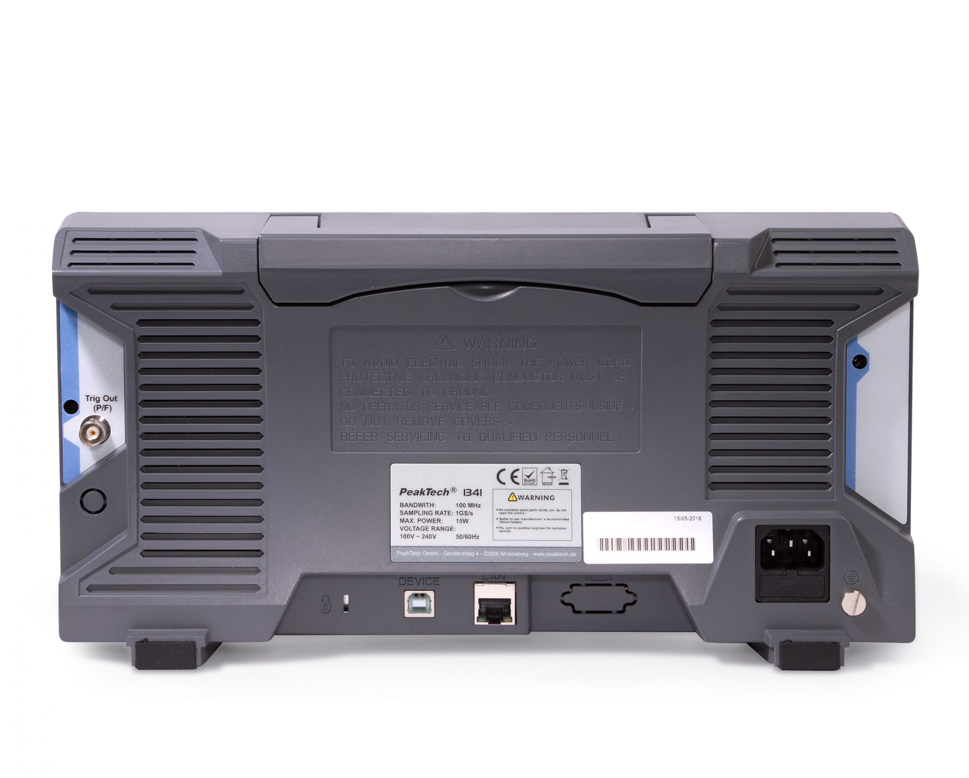 PeakTech P 1341 100 MHz / 4 CH, 1 GS/s Digitalspeicheroszilloskop