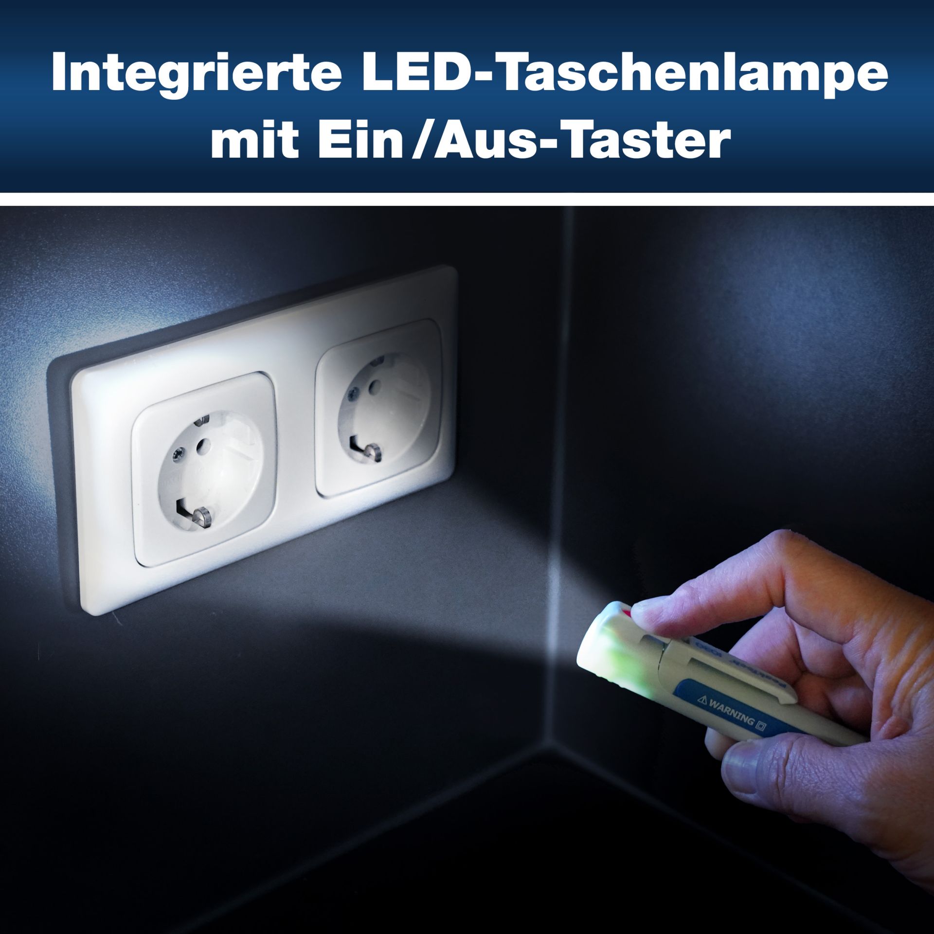 PeakTech P 1030 AC-Spannungsprüfer 50 - 1000 V AC, Kontaktlos