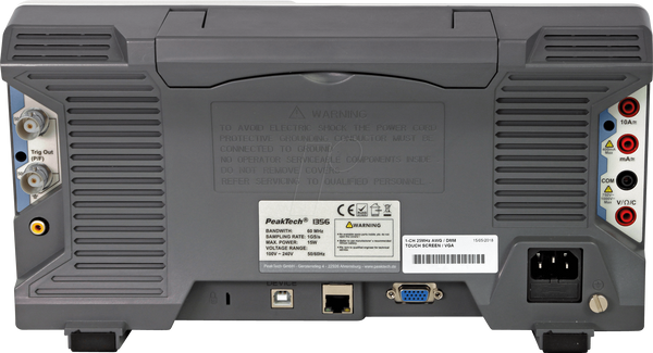 PeakTech P 1363 300 MHz / 2 CH, 2.5 GS/s Touchscreen-Oszilloskop
