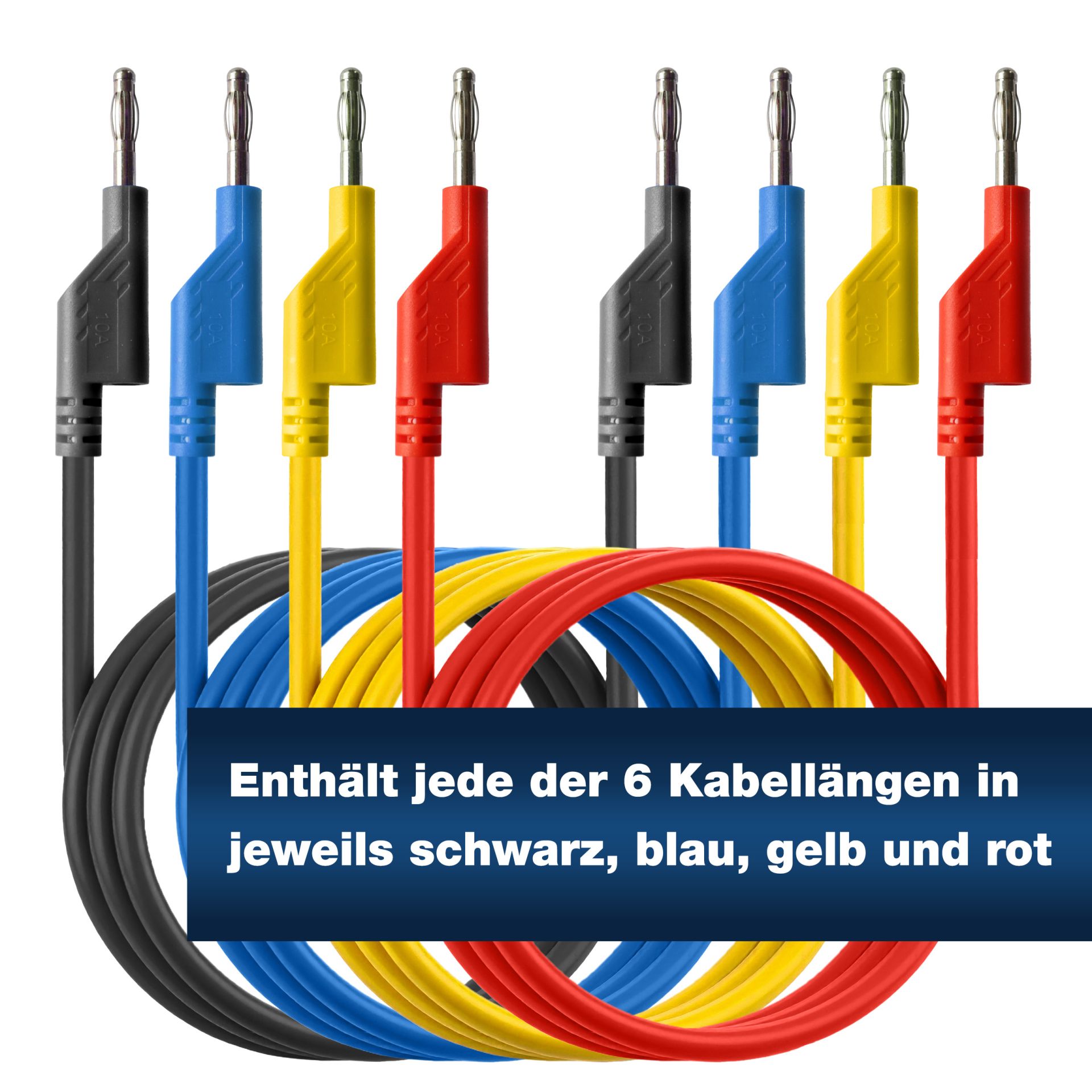PeakTech P 8202 Messzubehör Set mit 4mm Bananenstecker
