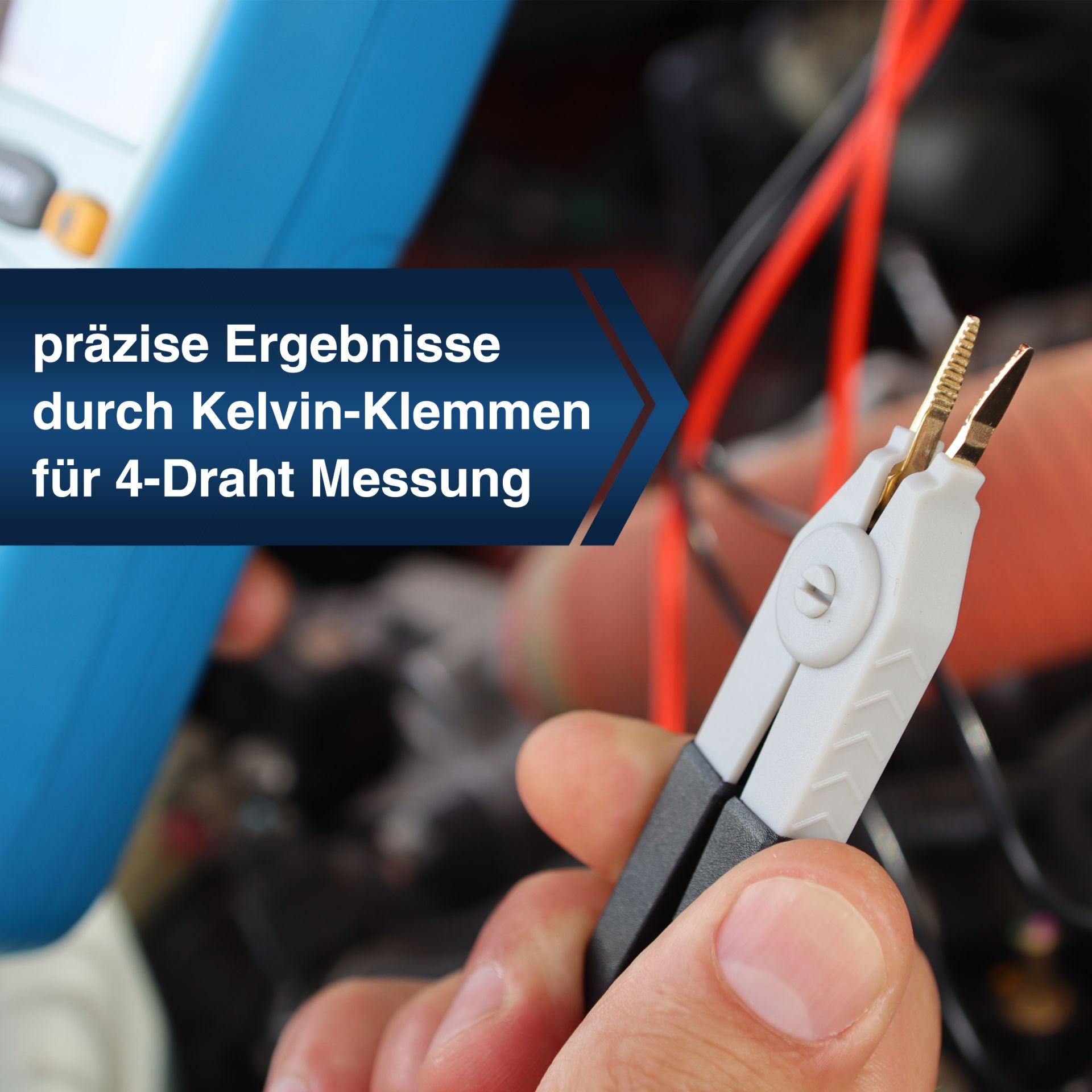 PeakTech P 2705 Digital-Milliohmmeter, 4.000 Counts, 400 mΩ/4/40/Ω 