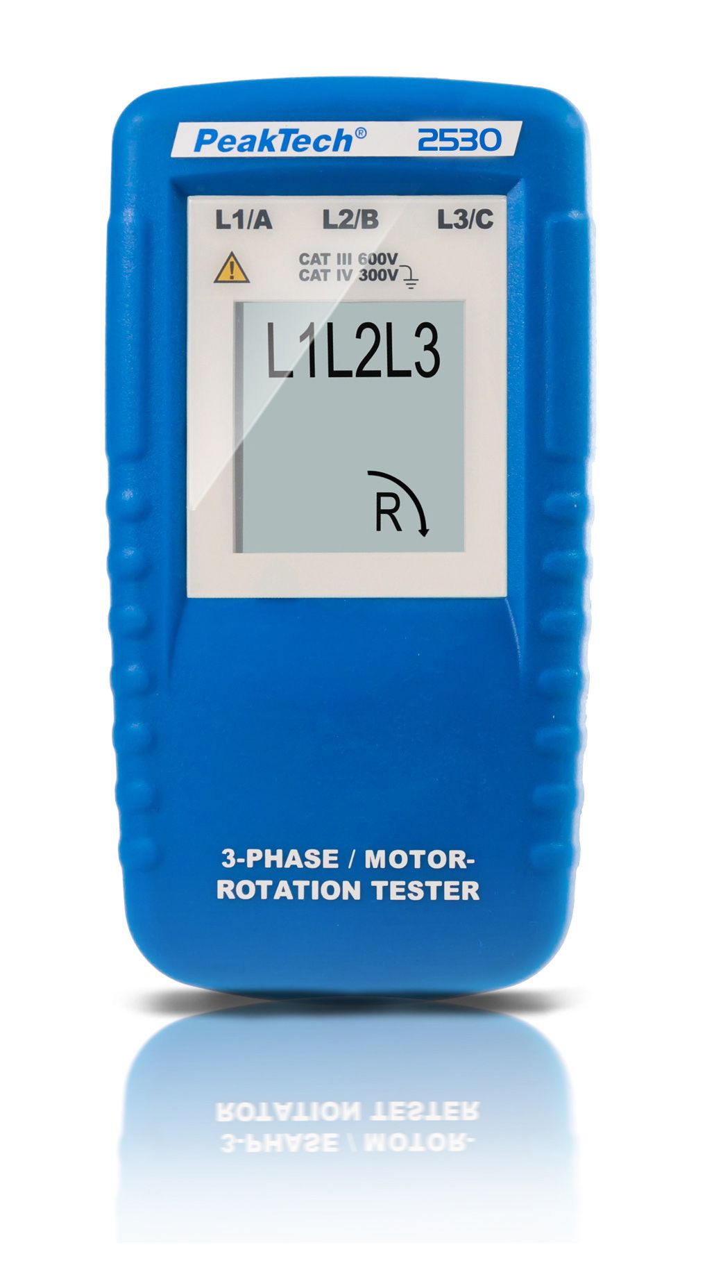 PeakTech P 2530 3-Phasen-Drehrichtungsanzeiger mit LCD-Anzeige