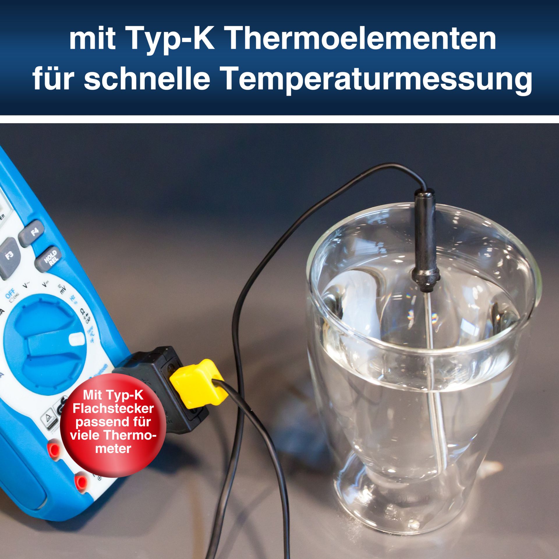 «PeakTech® P 8200» Messzubehör-Set mit diversen Leitungen / Klemmen