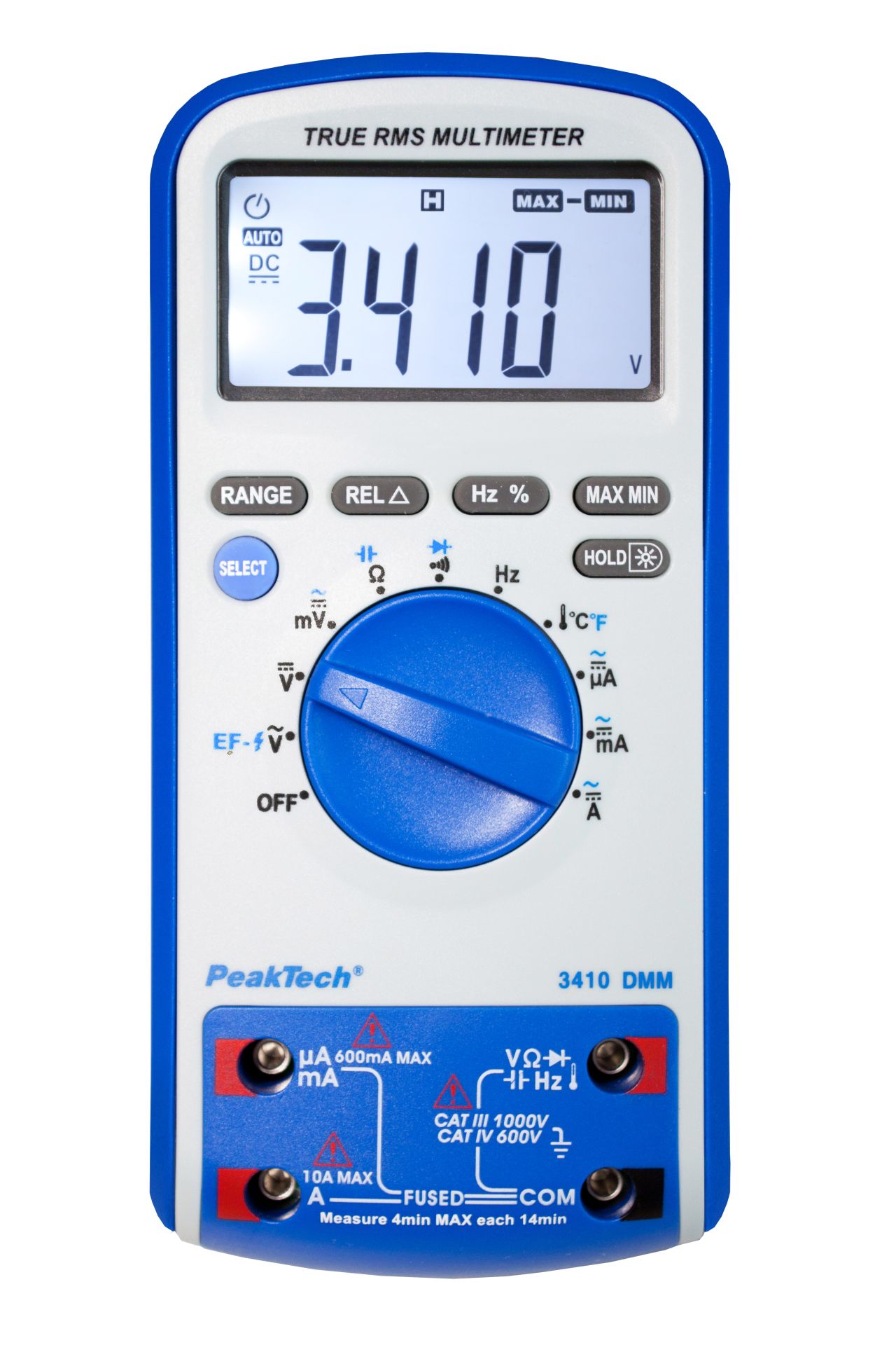 PeakTech P 3410 Digitalmultimeter, 6.000 Counts mit TrueRMS 