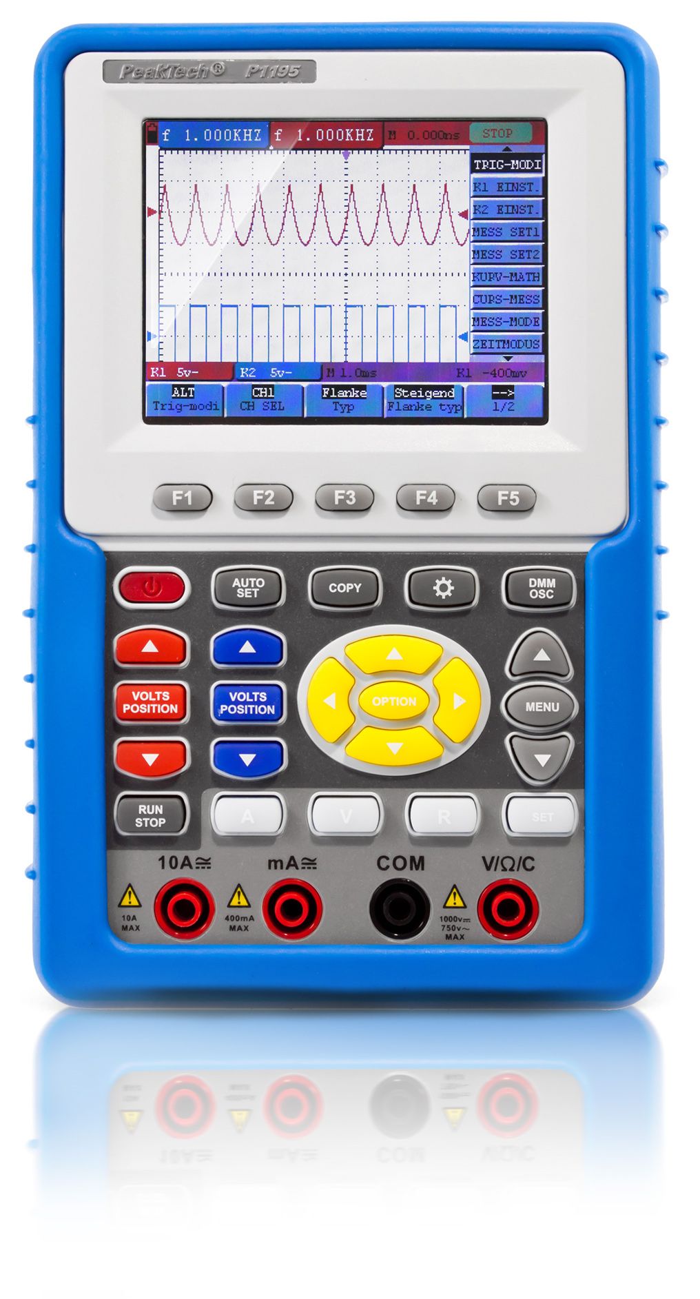 PeakTech P 1195 100 MHz / 2 CH, 1 GS/s Handheld-Oszilloskop