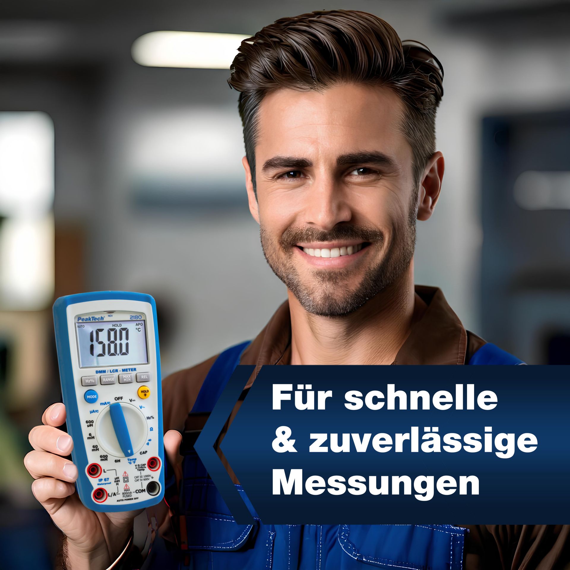PeakTech P 2180 Digitalmultimeter mit LCR-Meter, 6.000 Counts 