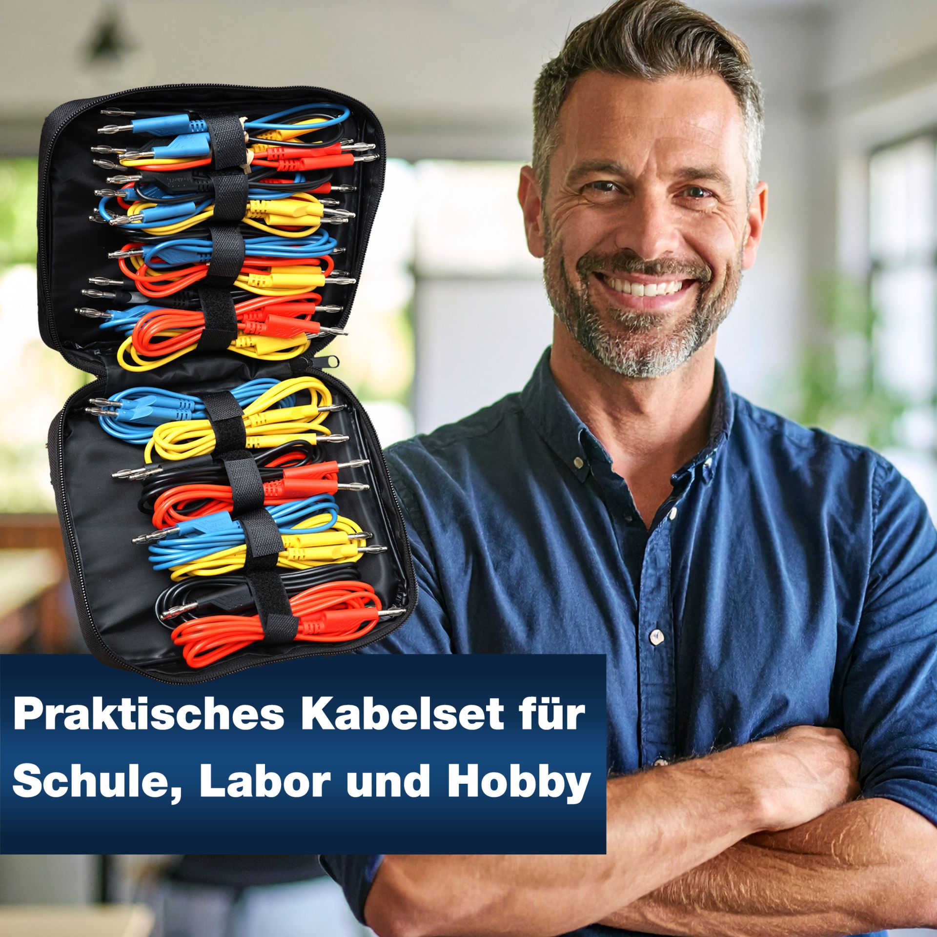 PeakTech P 8202 Messzubehör Set mit 4mm Bananenstecker