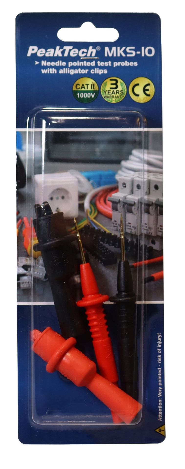 PeakTech® MKS-10 Messspitzensatz mit 1 mm Prüfspitzen