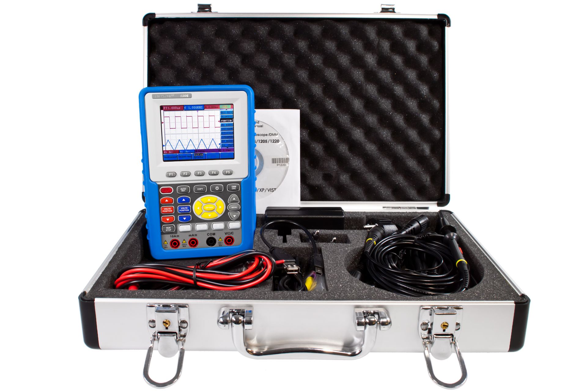 PeakTech P 1205 20 MHz / 2 CH, 100 MS/s Handheld-Oszilloskop