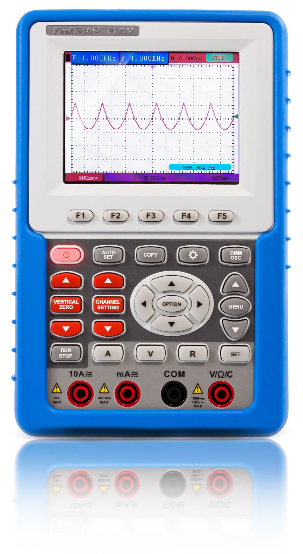 PeakTech P 1220 20 MHz / 1 CH, 100 MS/s Handheld-Oszilloskop