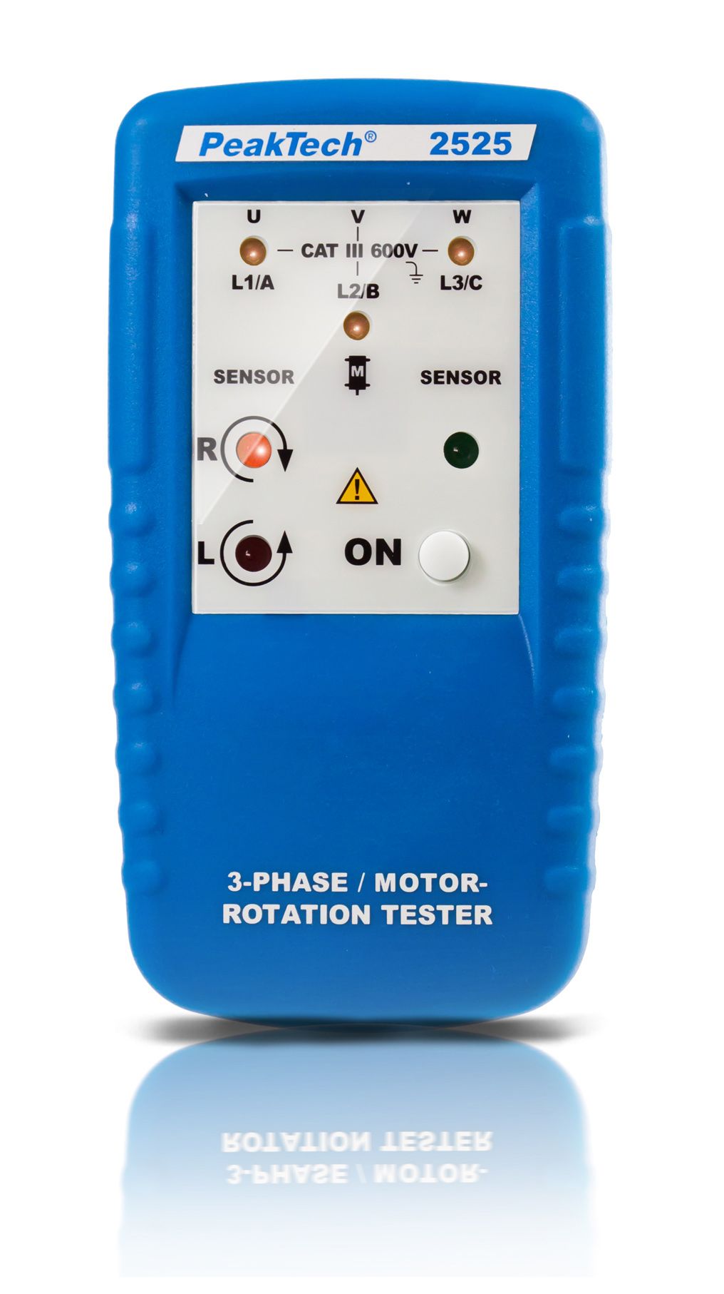 PeakTech P 2525 3-Phasen-Motor-Drehrichtungsanzeiger, LED-Anzeige