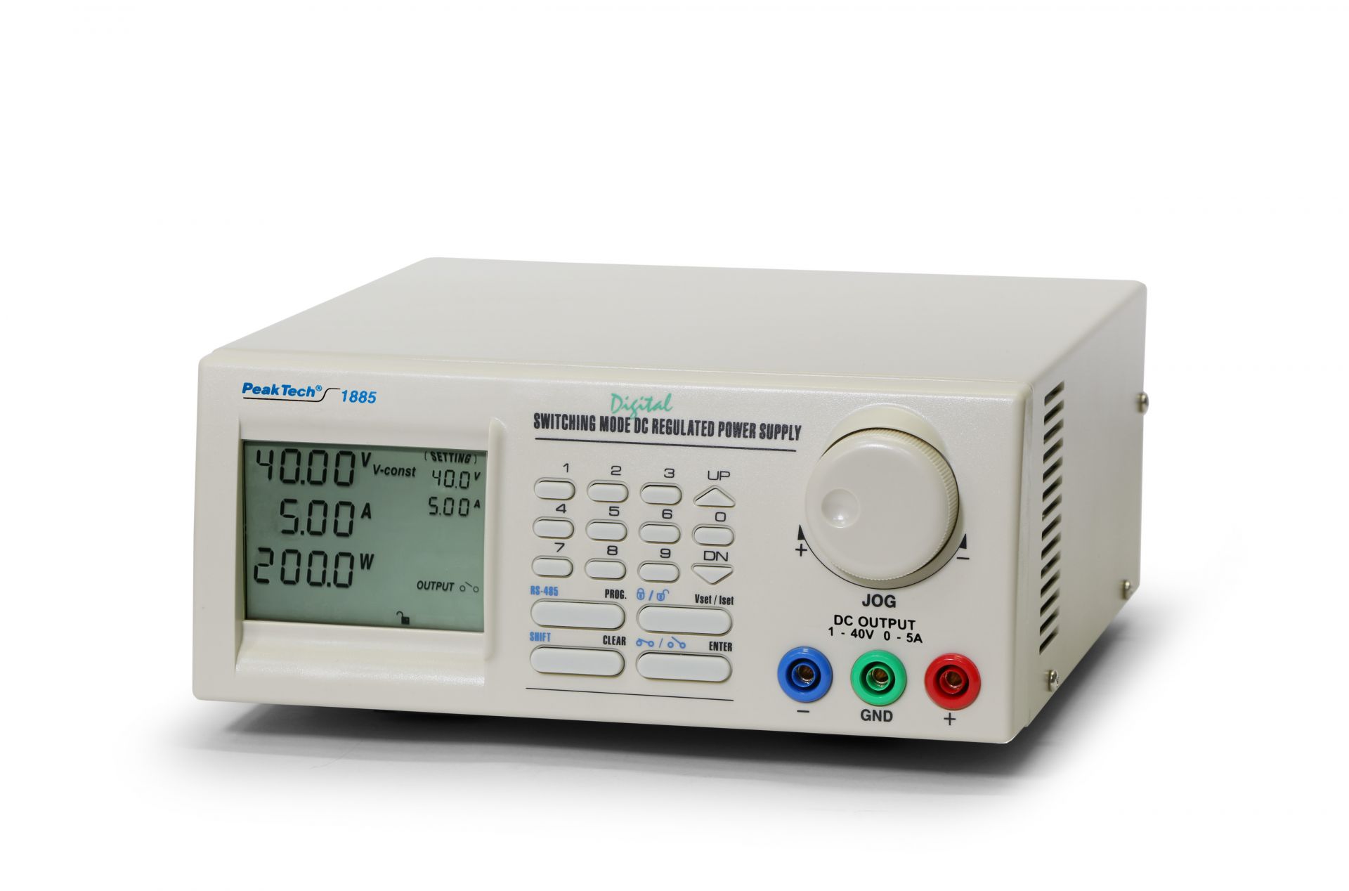 PeakTech P 1885 Labor-Schaltnetzteil DC 1 - 40V / 0 - 5A mit USB 