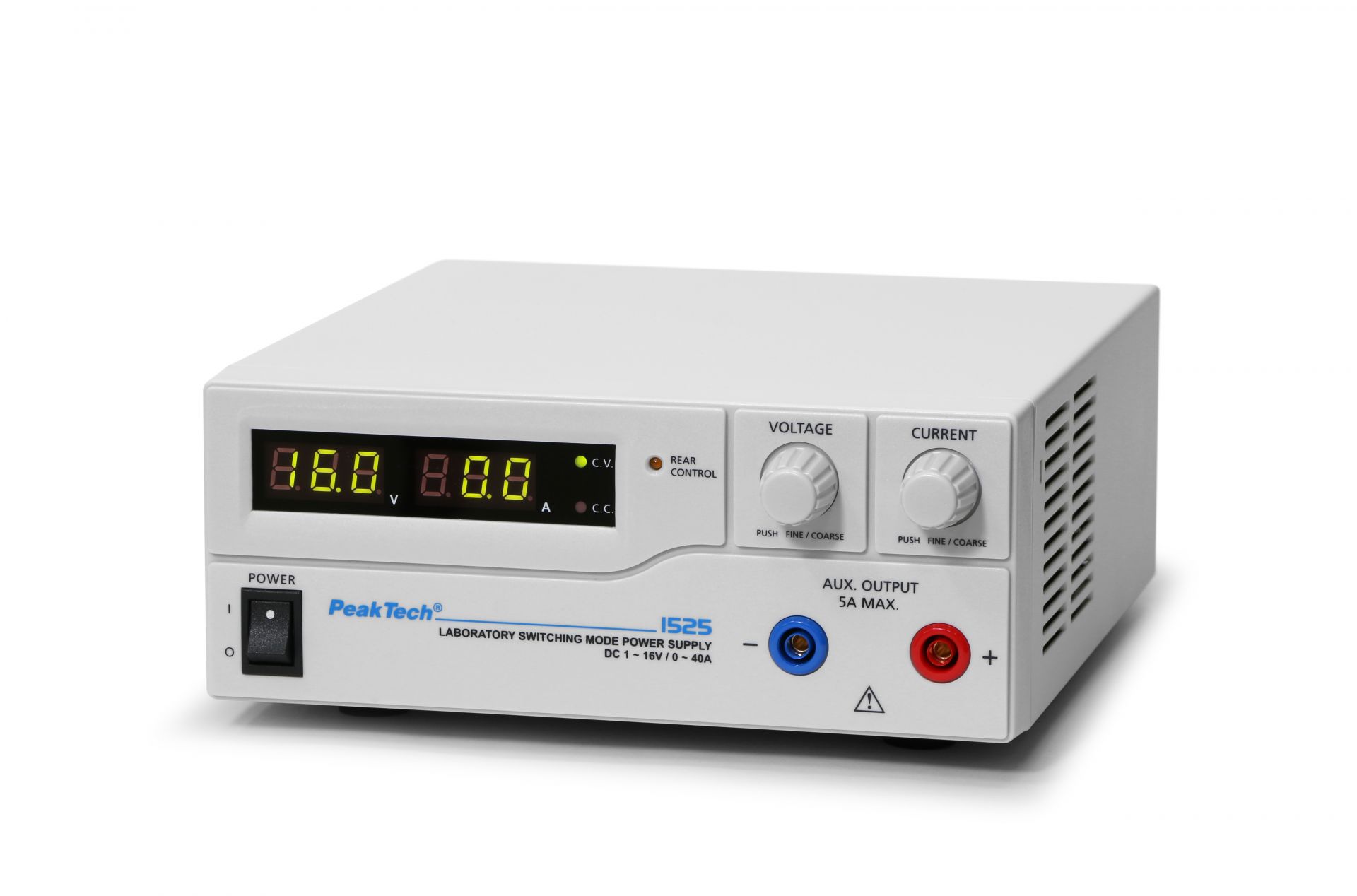 PeakTech P 1525 Labor-Schaltnetzteil DC 1 - 16 V / 0 - 40 A 