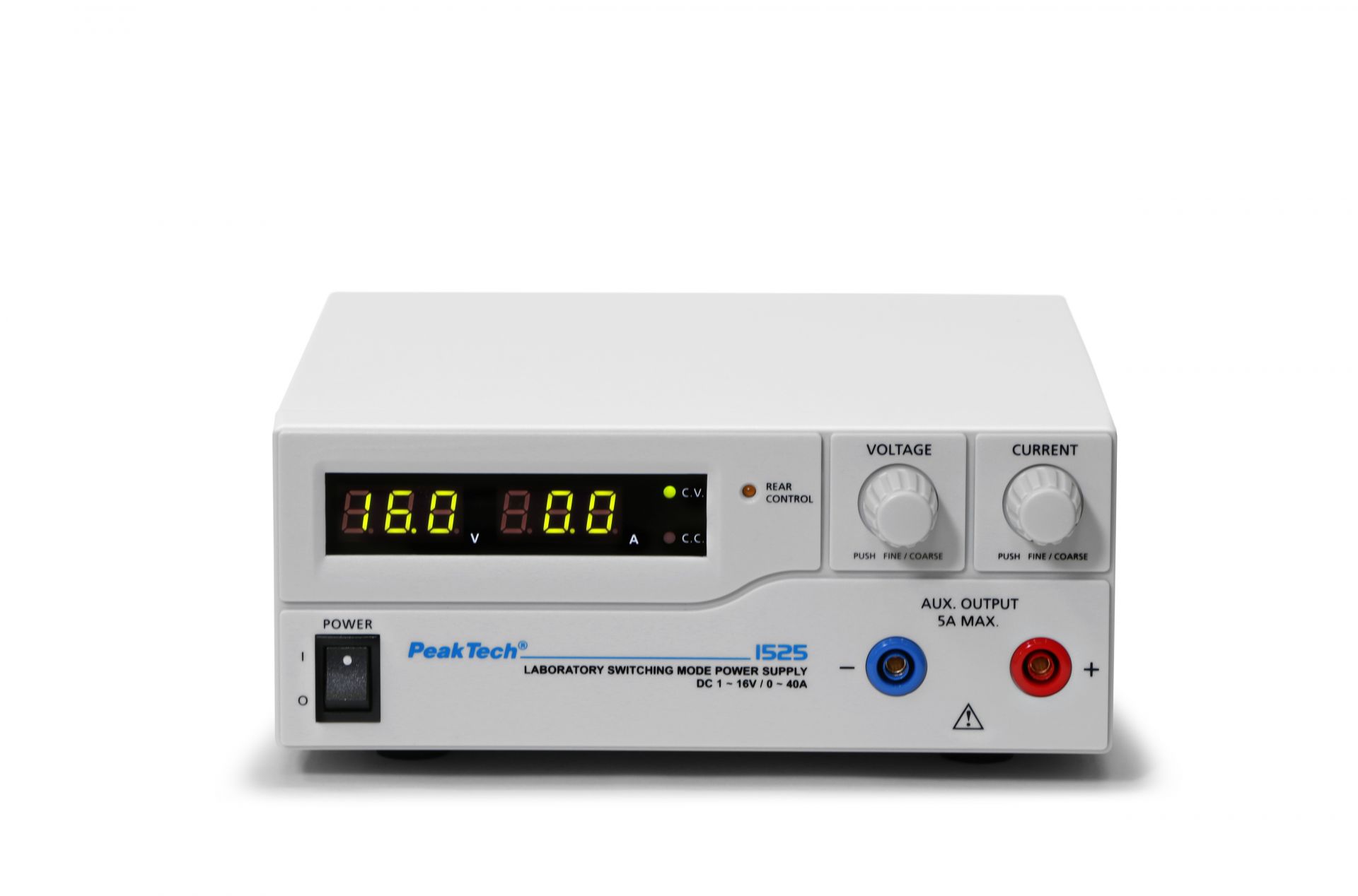 PeakTech P 1525 Labor-Schaltnetzteil DC 1 - 16 V / 0 - 40 A 