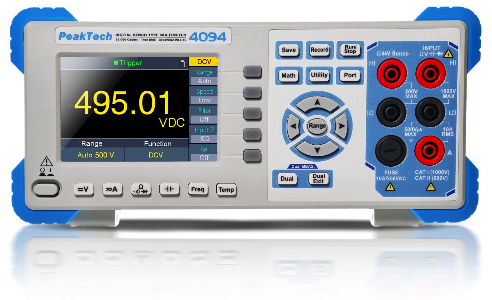 PeakTech P 4094 Grafisches Tischmultimeter, 55.000 Counts mit TFT