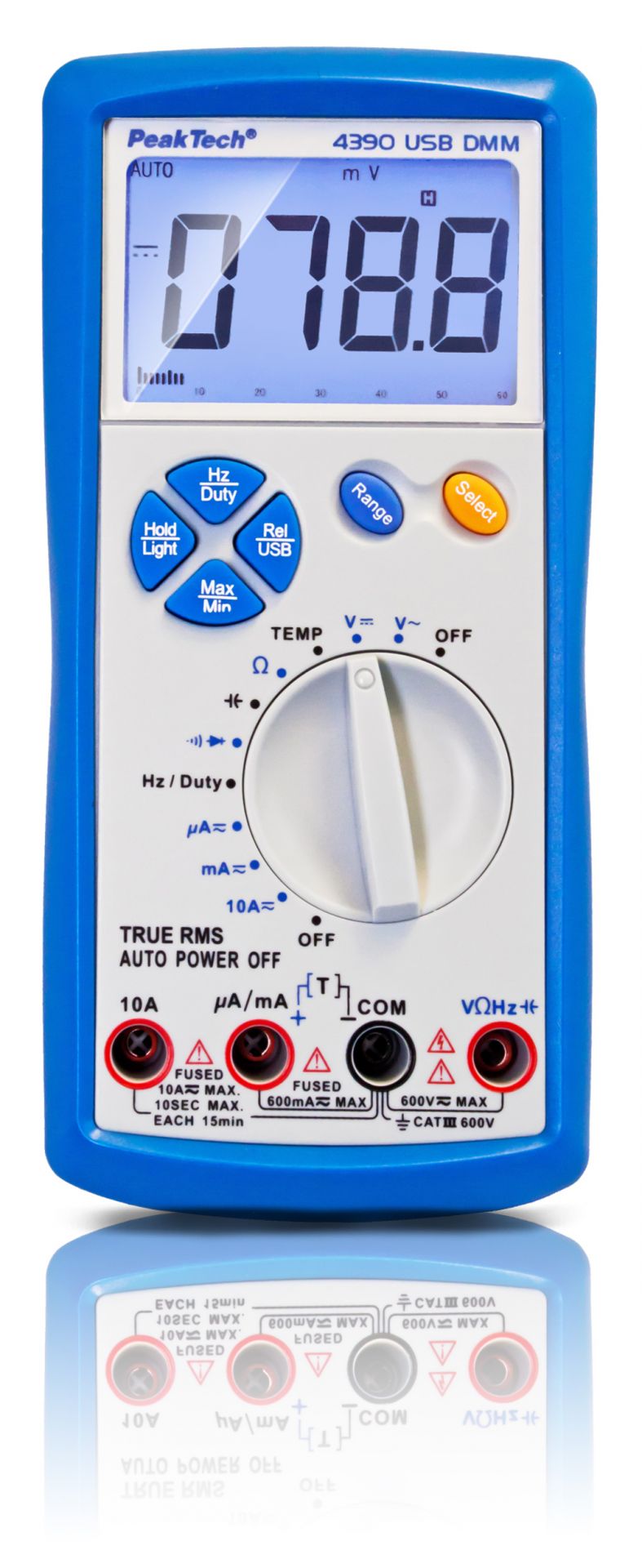 PeakTech P 4390 Digitalmultimeter 6.000 Counts 600V/10A AC/DC TRMS