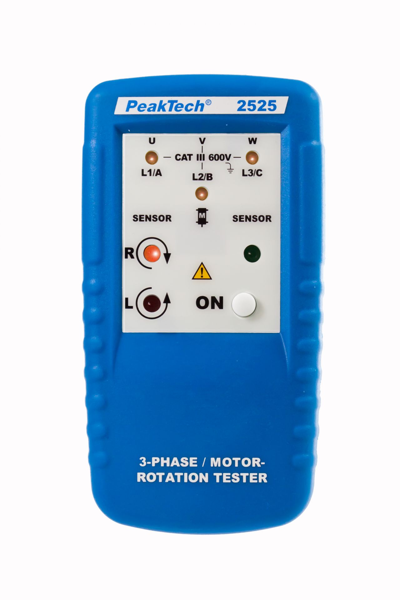 PeakTech P 2525 3-Phasen-Motor-Drehrichtungsanzeiger, LED-Anzeige