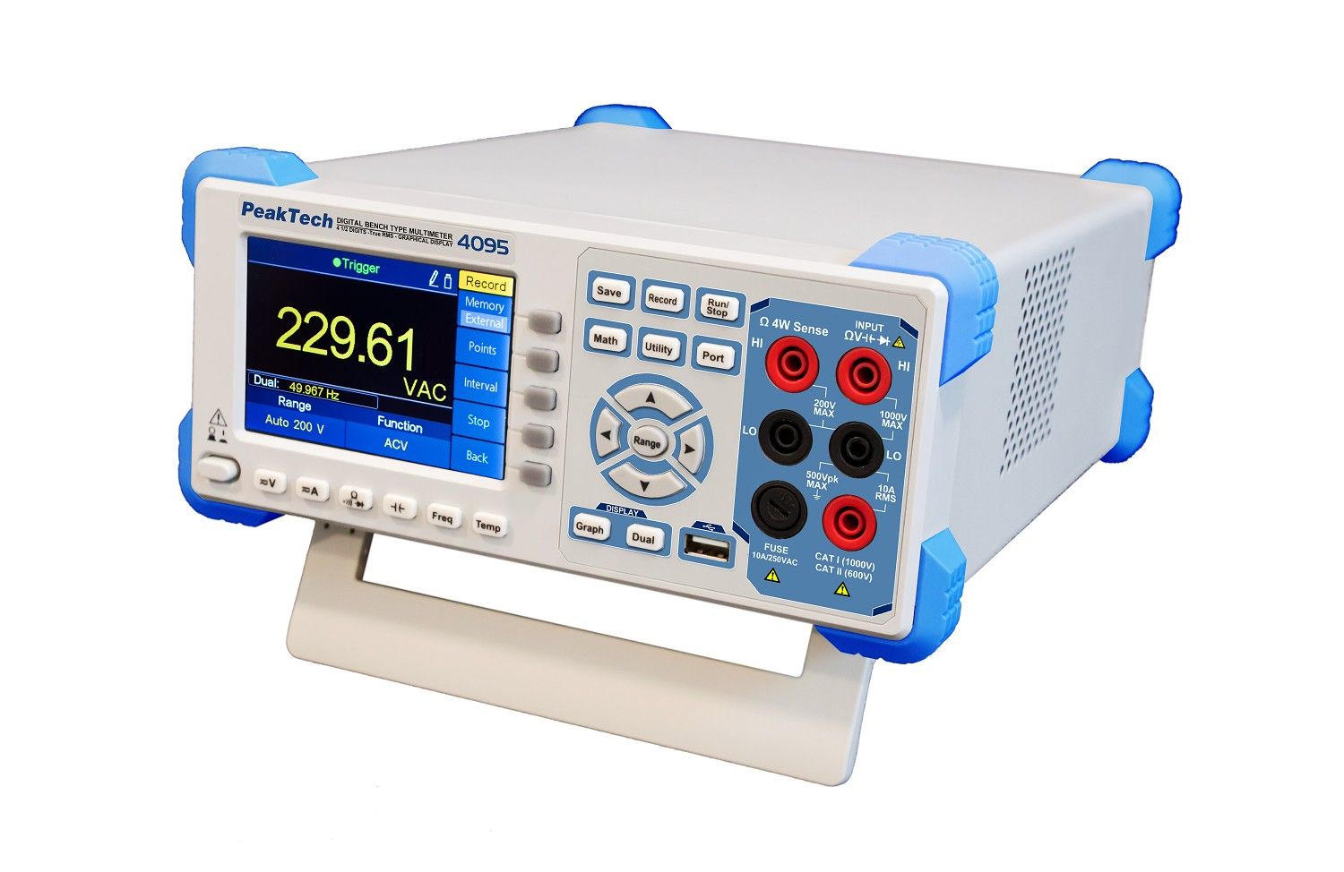 PeakTech P 4095 Grafisches Tischmultimeter, 60.000 Counts mit TFT
