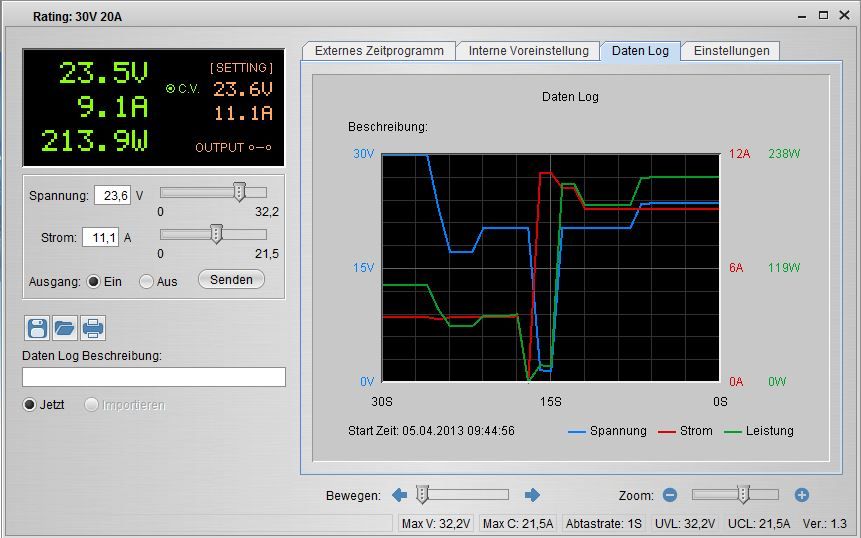 PeakTech P 1585 Labor-Schaltnetzteil DC 1 - 60V / 0 - 15A mit USB 