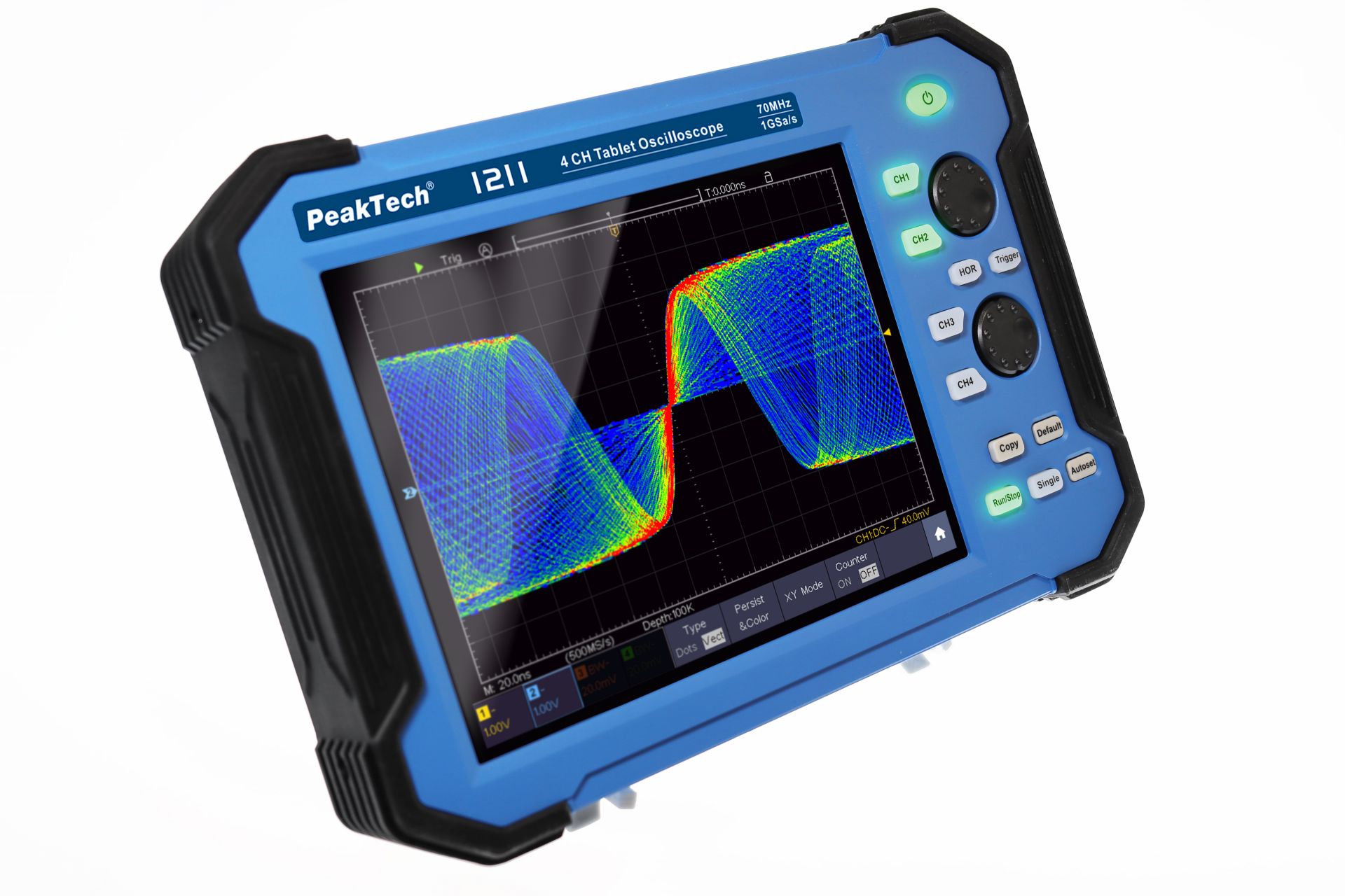 PeakTech P 1211 70 MHz / 4 CH, 1 GS/s Tablet Oszilloskop