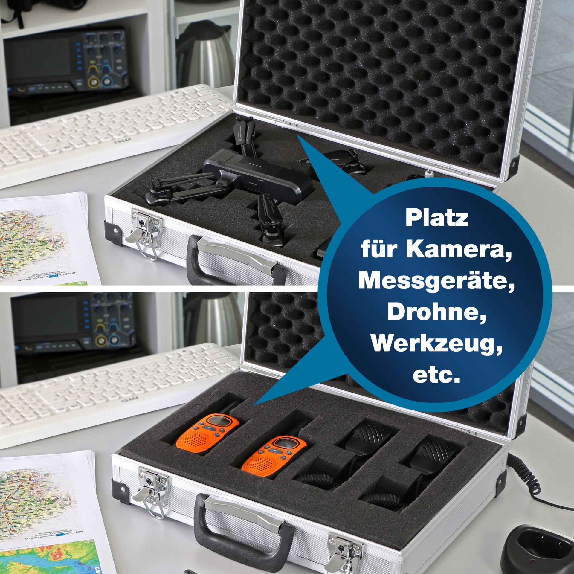 PeakTech P 7265 Koffer für Messgeräte 390 x 100 x 280 mm