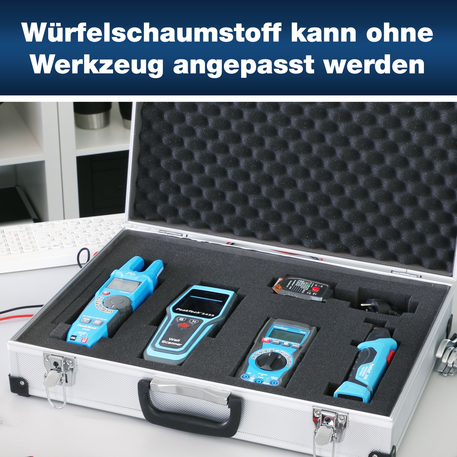 PeakTech P 7270 Koffer für Messgeräte 500 x 120 x 350 mm