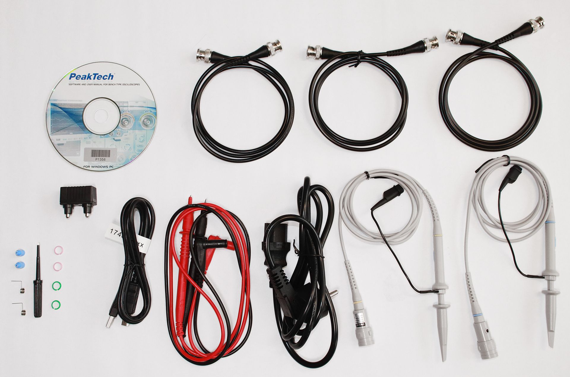 PeakTech P 1356 60 MHz / 2 CH, 1 GS/s Touchscreen-Oszilloskop