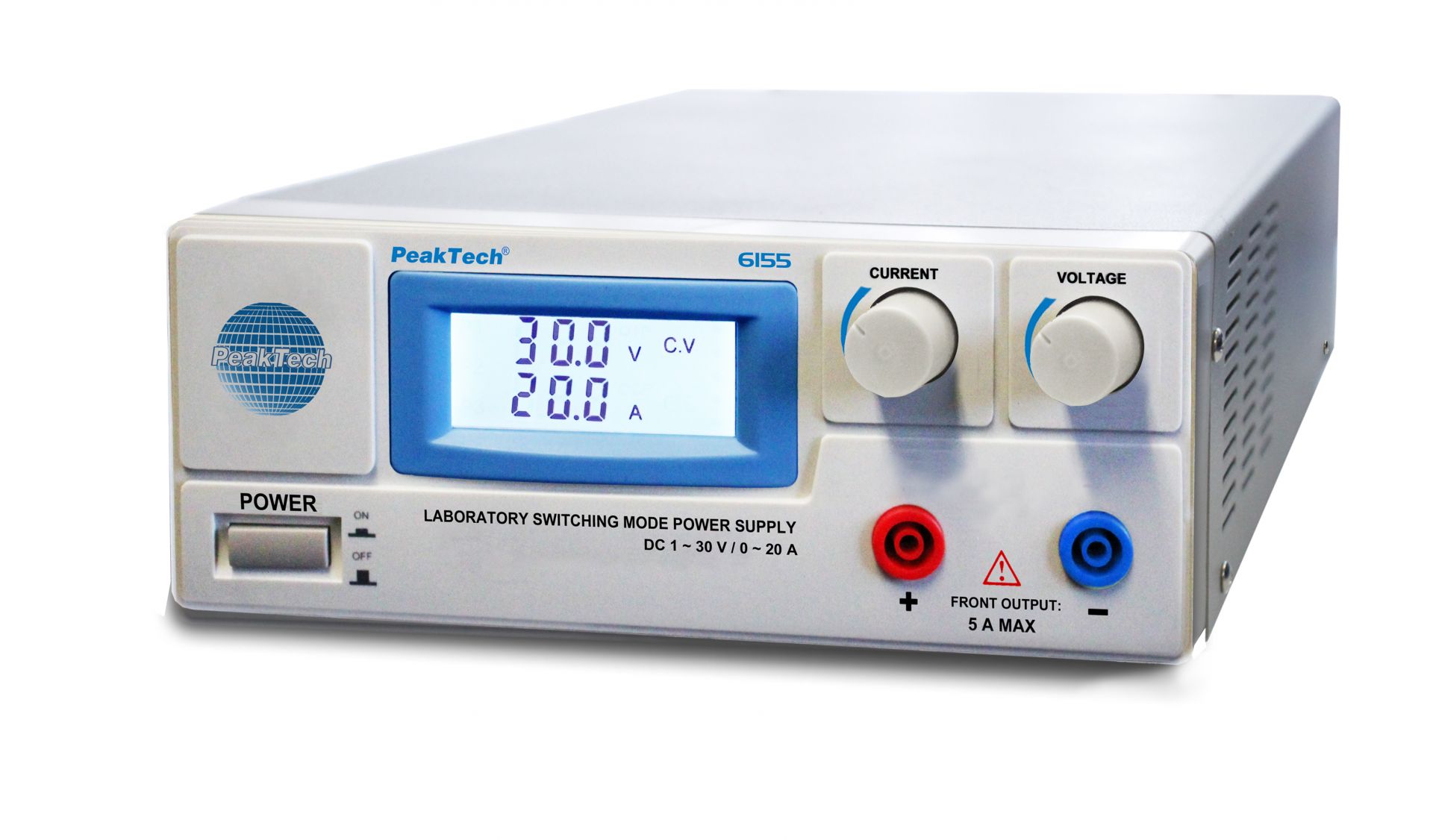PeakTech P 6155 DC Labornetzgerät 1 - 30V / 0 - 20A 