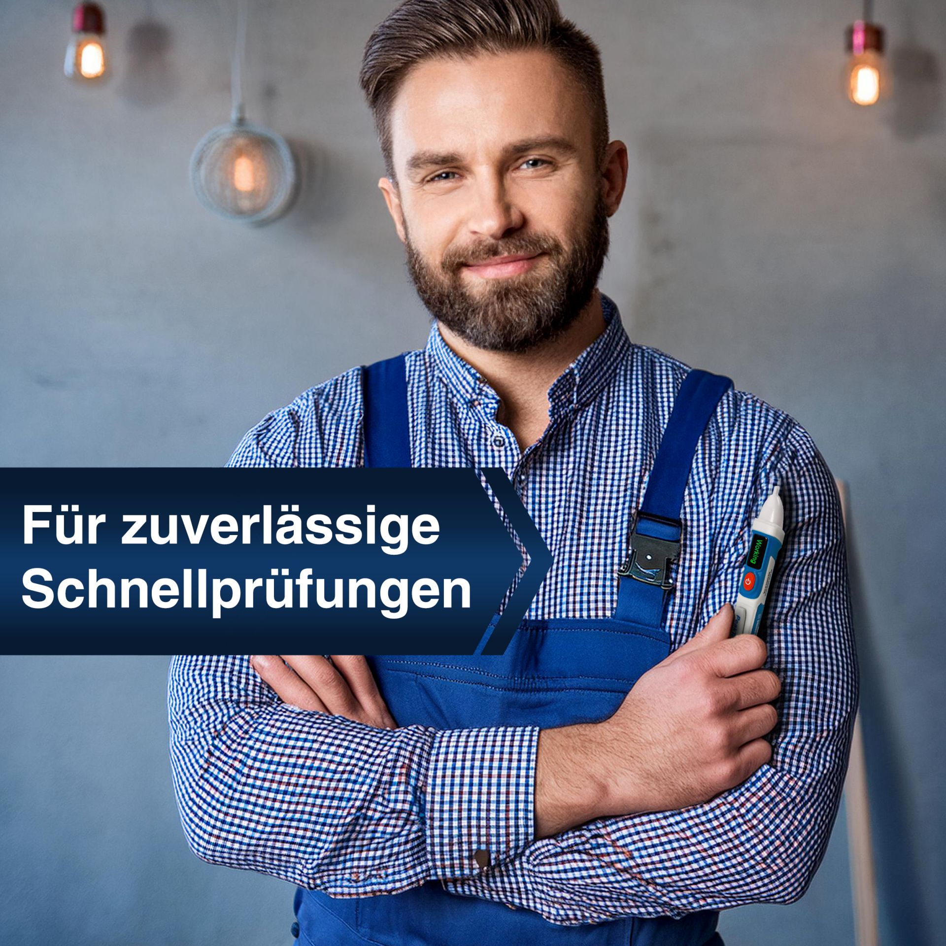 PeakTech P 1031 AC-Spannungsprüfer 50 - 1000 V AC mit Vibration